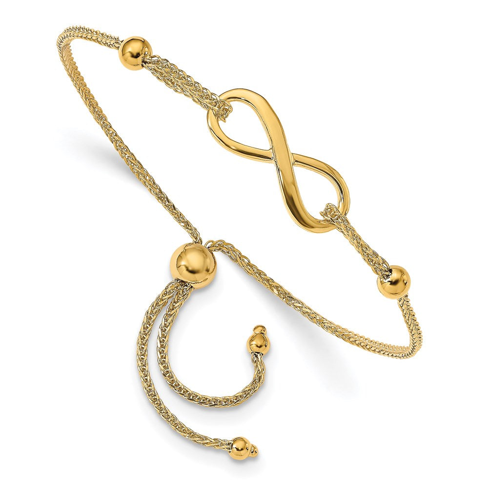 Leslie's 14k Polished Infinity Adjustable BraceletLF1388