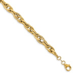 Load image into Gallery viewer, Leslie&#39;s 14k Polished D/C Fancy Link BraceletLF1392-7.5
