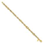 Load image into Gallery viewer, Leslie&#39;s 14k Polished Link BraceletLF1395-7.5
