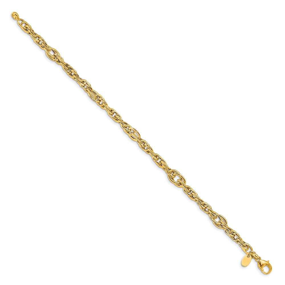 Leslie's 14k Polished Link BraceletLF1395-7.5
