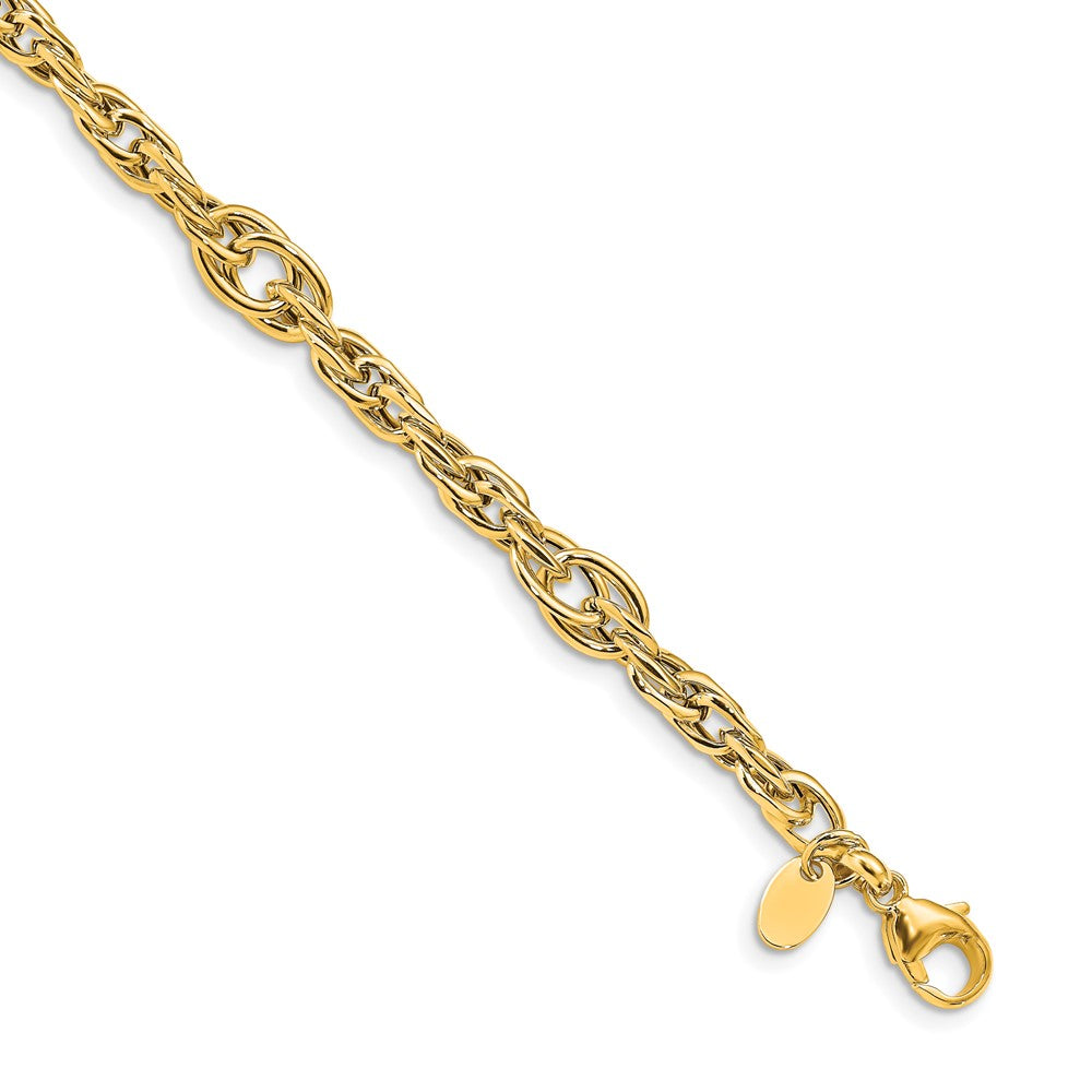 Leslie's 14k Polished Link BraceletLF1395-7.5