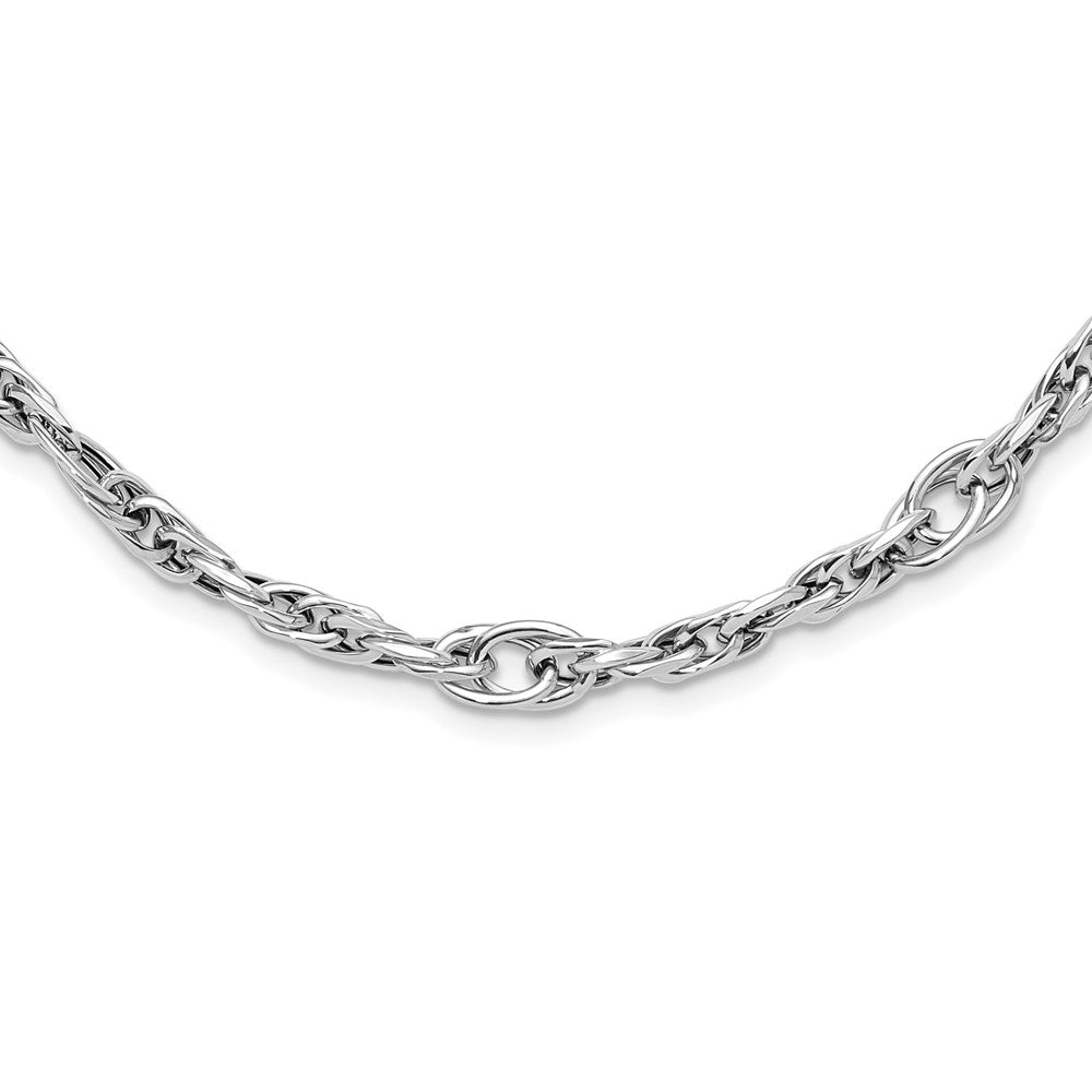 Leslie's 14k White Gold Polished Link NecklaceLF1396-17.75
