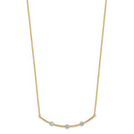 Load image into Gallery viewer, Leslie&#39;s 14K Two-tone D/C Bar NecklaceLF1401-18

