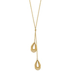 Load image into Gallery viewer, Leslie&#39;s 14K Polished and Textured NecklaceLF1404-18
