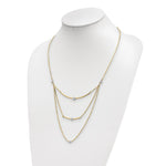 Load image into Gallery viewer, Leslie&#39;s 14K Two-tone D/C Multi-Strand Bar NecklaceLF1407-18

