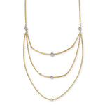 Load image into Gallery viewer, Leslie&#39;s 14K Two-tone D/C Multi-Strand Bar NecklaceLF1407-18
