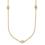 Load image into Gallery viewer, Leslie&#39;s 14k Two-tone Polished D/C NecklaceLF1408-20
