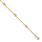 Load image into Gallery viewer, Leslie&#39;s 14k Two-tone Polished D/C BraceletLF1408-7.75
