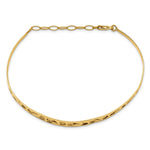Load image into Gallery viewer, Leslie&#39;s 14k Polished D/C w/ Safety Chain BangleLF1410
