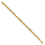 Load image into Gallery viewer, Leslie&#39;s 14k D/C Fancy Link BraceletLF1414-7.5
