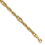 Load image into Gallery viewer, Leslie&#39;s 14k D/C Fancy Link BraceletLF1414-7.5
