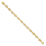 Load image into Gallery viewer, Leslie&#39;s 14k D/C Fancy Link BraceletLF1415-7.5
