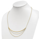Load image into Gallery viewer, Leslie&#39;s 14k Polished Multi-strand w/2 in ext NecklaceLF1416-17.5
