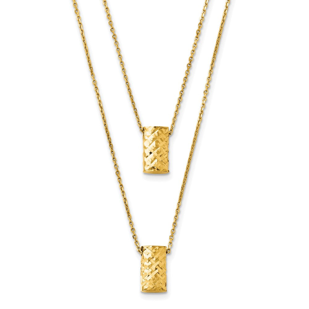 Leslie's 14K Two Layer D/C NecklaceLF142-18