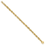 Load image into Gallery viewer, Leslie&#39;s 14k D/C Polished Link w/.5 ext. BraceletLF1420-7.25
