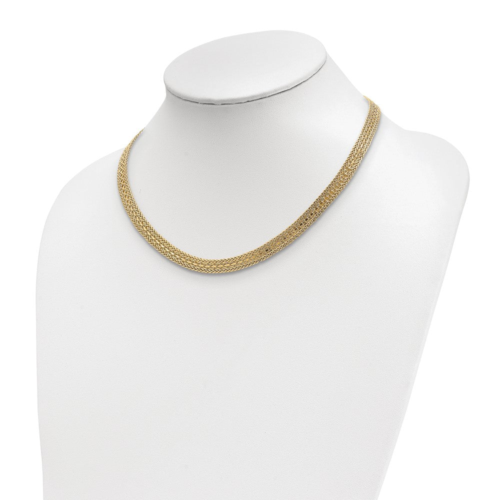 Leslie's 14k Polished Fancy NecklaceLF1423-18