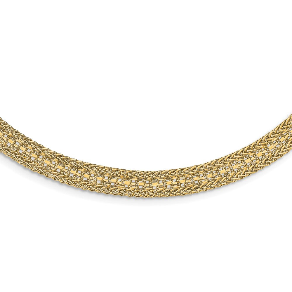 Leslie's 14k Polished Fancy NecklaceLF1423-18