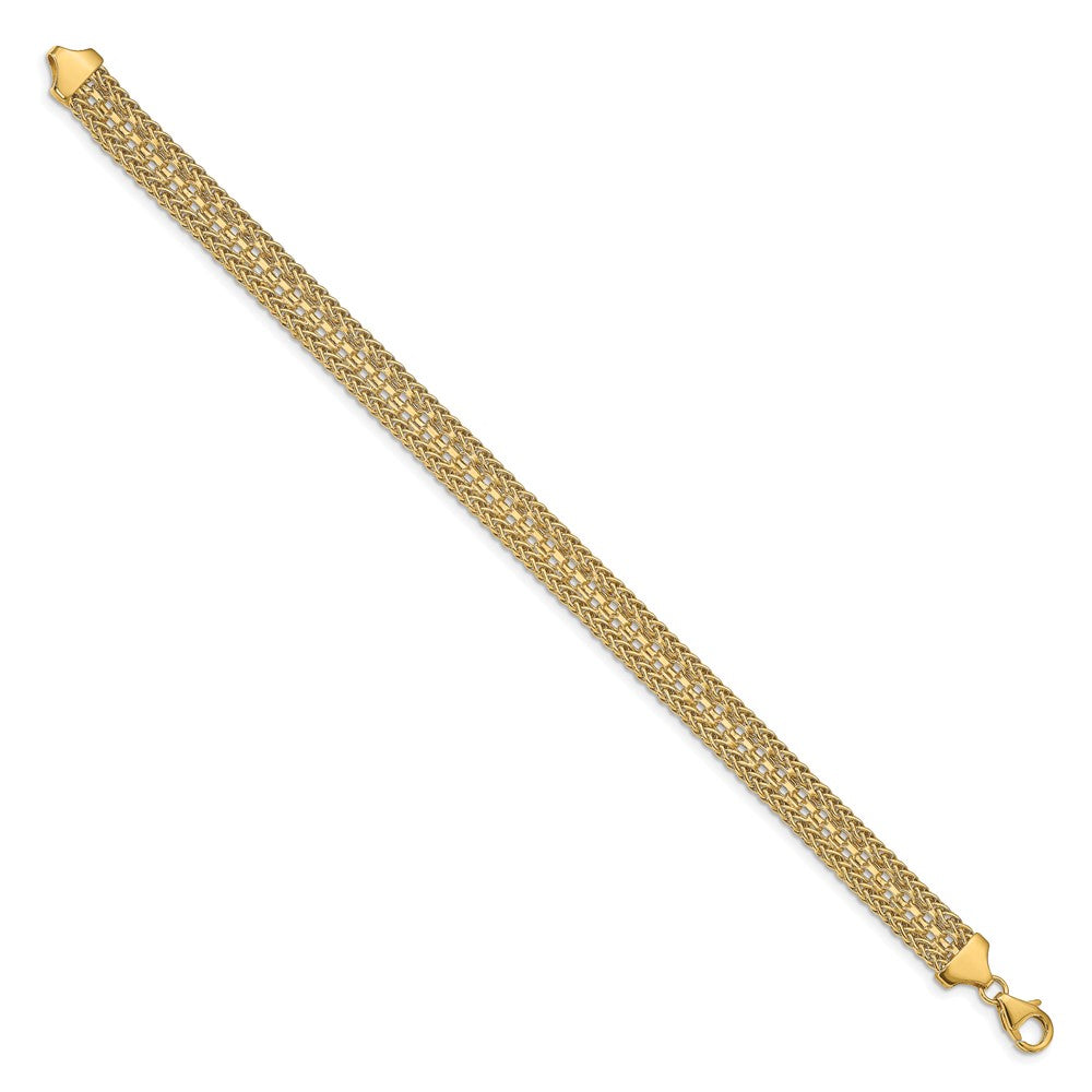 Leslie's 14k Polished Fancy BraceletLF1423-7.5