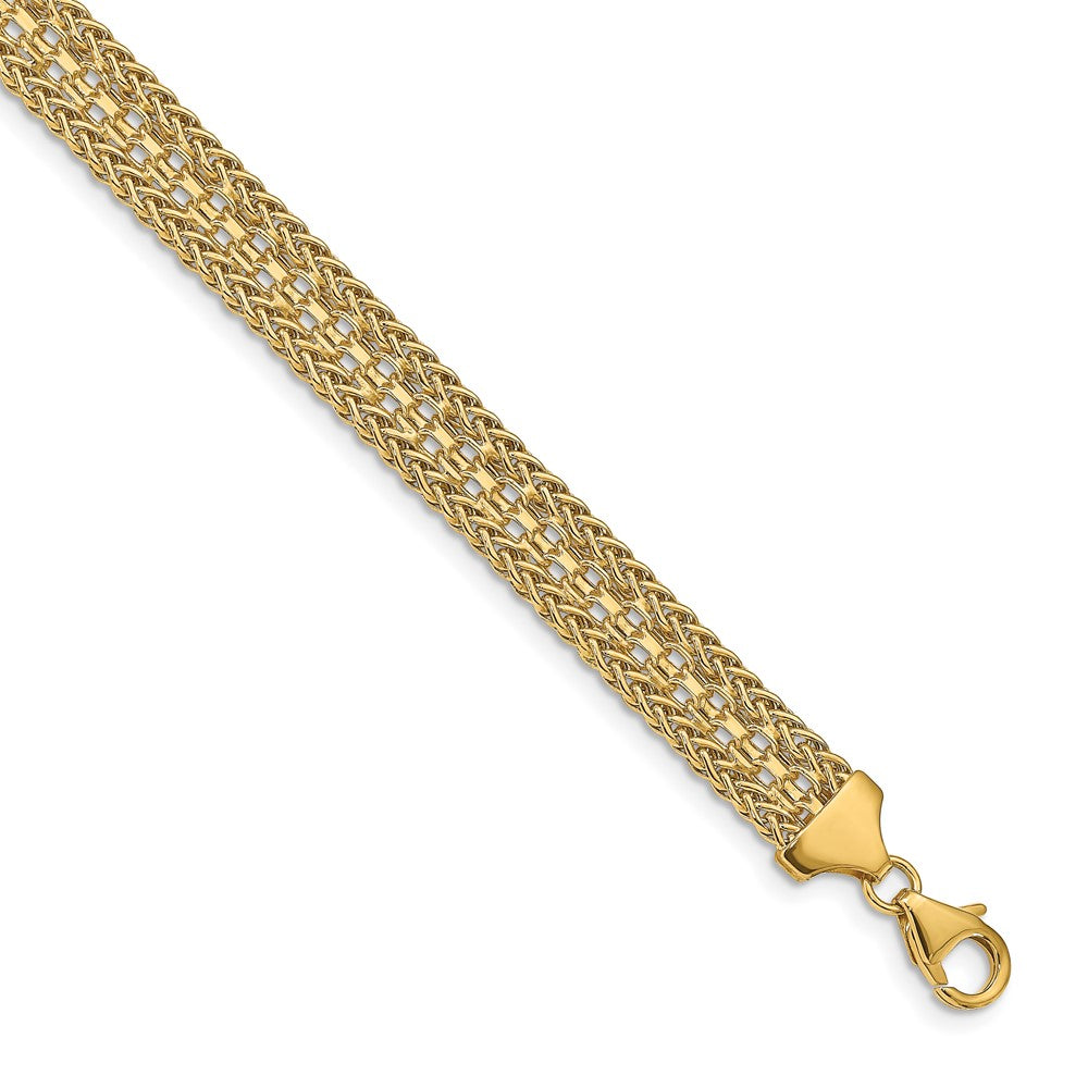 Leslie's 14k Polished Fancy BraceletLF1423-7.5