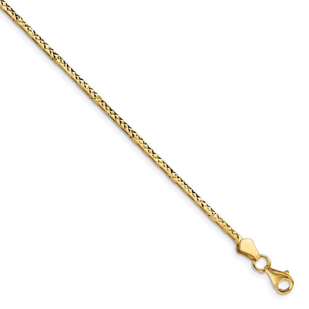 Leslie's 14K Polished D/C BraceletLF1425-7.5