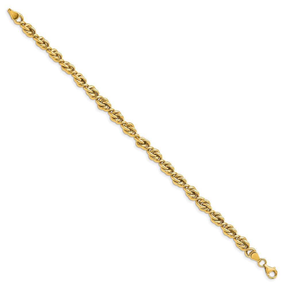 Leslie's 14K Polished Fancy Link BraceletLF1427-7.5