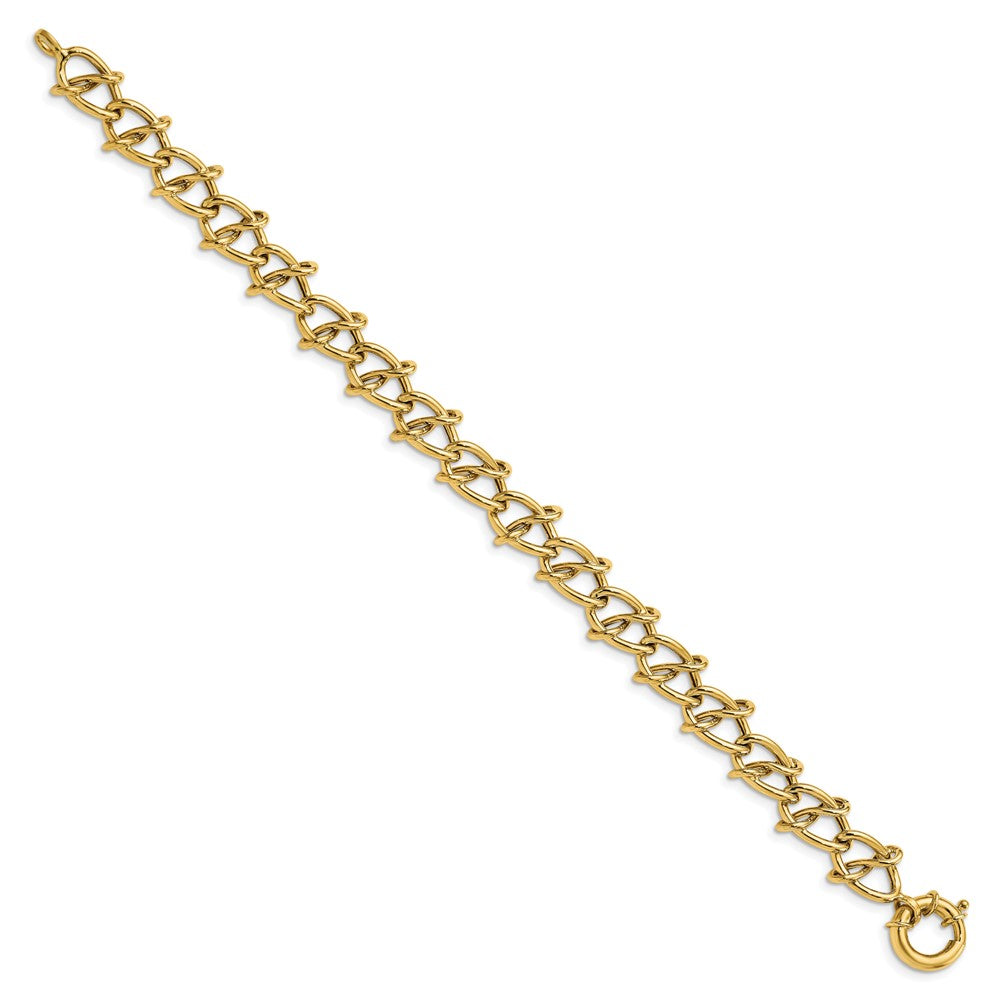 Leslie's 14K Polished Fancy Link BraceletLF1428-7.5