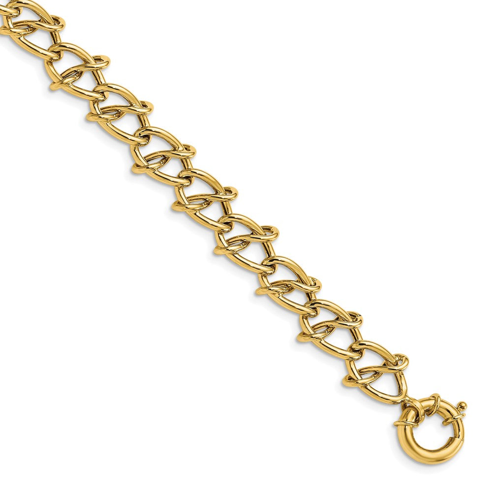 Leslie's 14K Polished Fancy Link BraceletLF1428-7.5