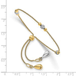 Load image into Gallery viewer, Leslie&#39;s 14K Two-tone Polished D/C Adjustable BraceletLF1442
