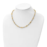 Load image into Gallery viewer, Leslie&#39;s 14K Two-tone Polished Fancy Link NecklaceLF1448-18
