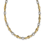 Load image into Gallery viewer, Leslie&#39;s 14K Two-tone Polished Fancy Link NecklaceLF1448-18
