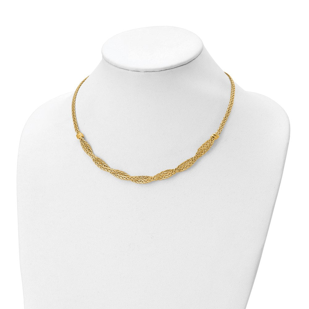 Leslie's 14k Polished Fancy NecklaceLF1451-18