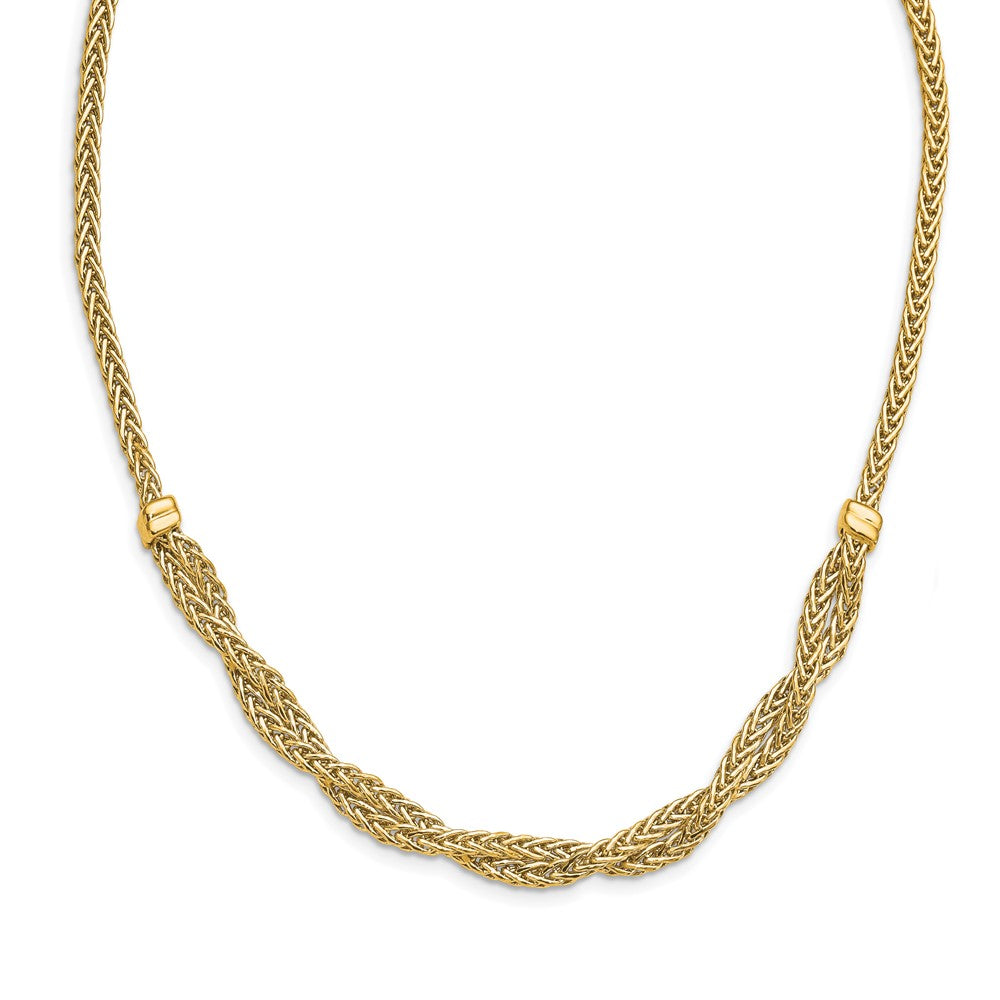 Leslie's 14k Polished Fancy NecklaceLF1451-18