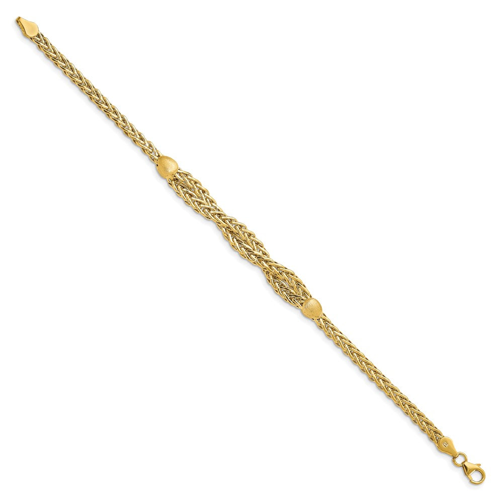 Leslie's 14k Polished BraceletLF1454-7.25