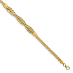Load image into Gallery viewer, Leslie&#39;s 14k Polished BraceletLF1454-7.25

