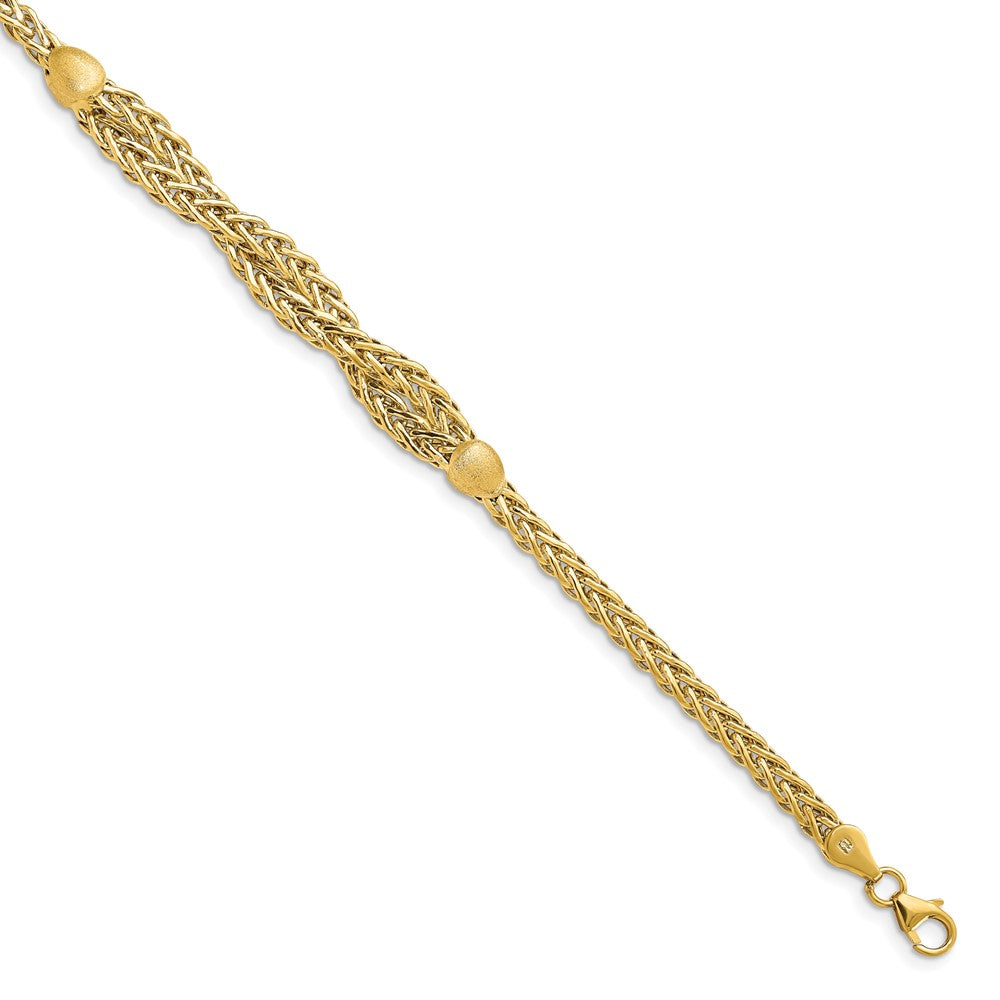 Leslie's 14k Polished BraceletLF1454-7.25