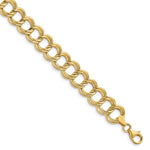 Load image into Gallery viewer, Leslie&#39;s 14K Polished Double Link BraceletLF1456-7.5
