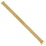 Load image into Gallery viewer, Leslie&#39;s 14K Polished Fancy BraceletLF1457-7.5
