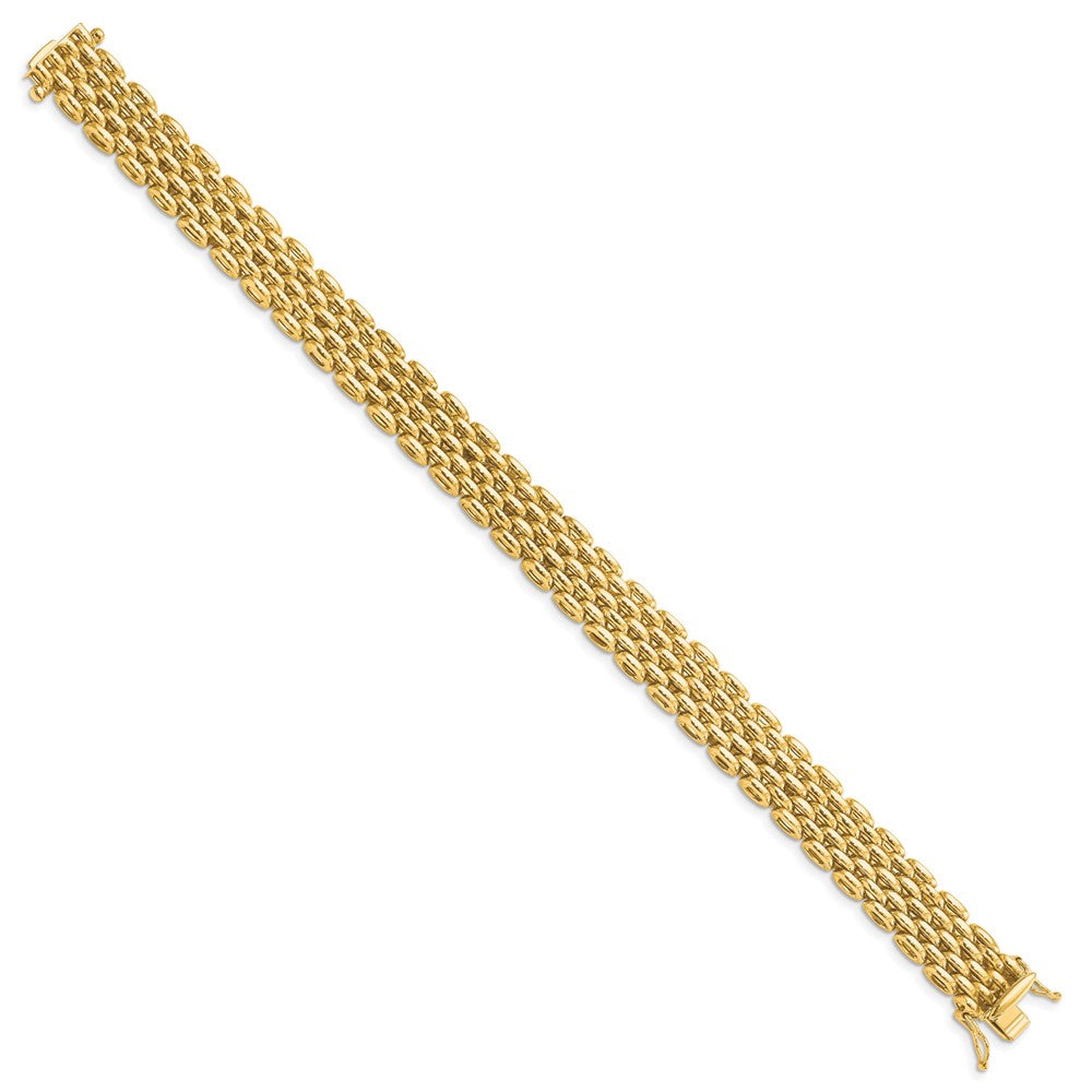 Leslie's 14K Polished Fancy BraceletLF1457-7.5