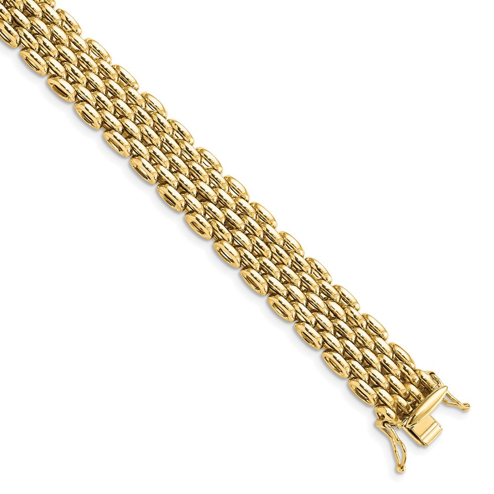 Leslie's 14K Polished Fancy BraceletLF1457-7.5