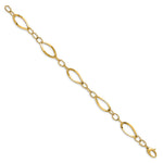 Load image into Gallery viewer, Leslie&#39;s 14K Polished D/C Fancy Link BraceletLF1458-7.75
