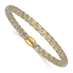 Load image into Gallery viewer, Leslie&#39;s 14K Two-tone Wrapped Polished Stretch BangleLF1460
