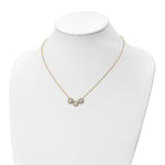 Load image into Gallery viewer, Leslie&#39;s 14k Two-tone Polished Textured NecklaceLF1479-18
