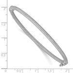 Load image into Gallery viewer, Leslie&#39;s 14K White Gold Textured Hinged BangleLF1482W
