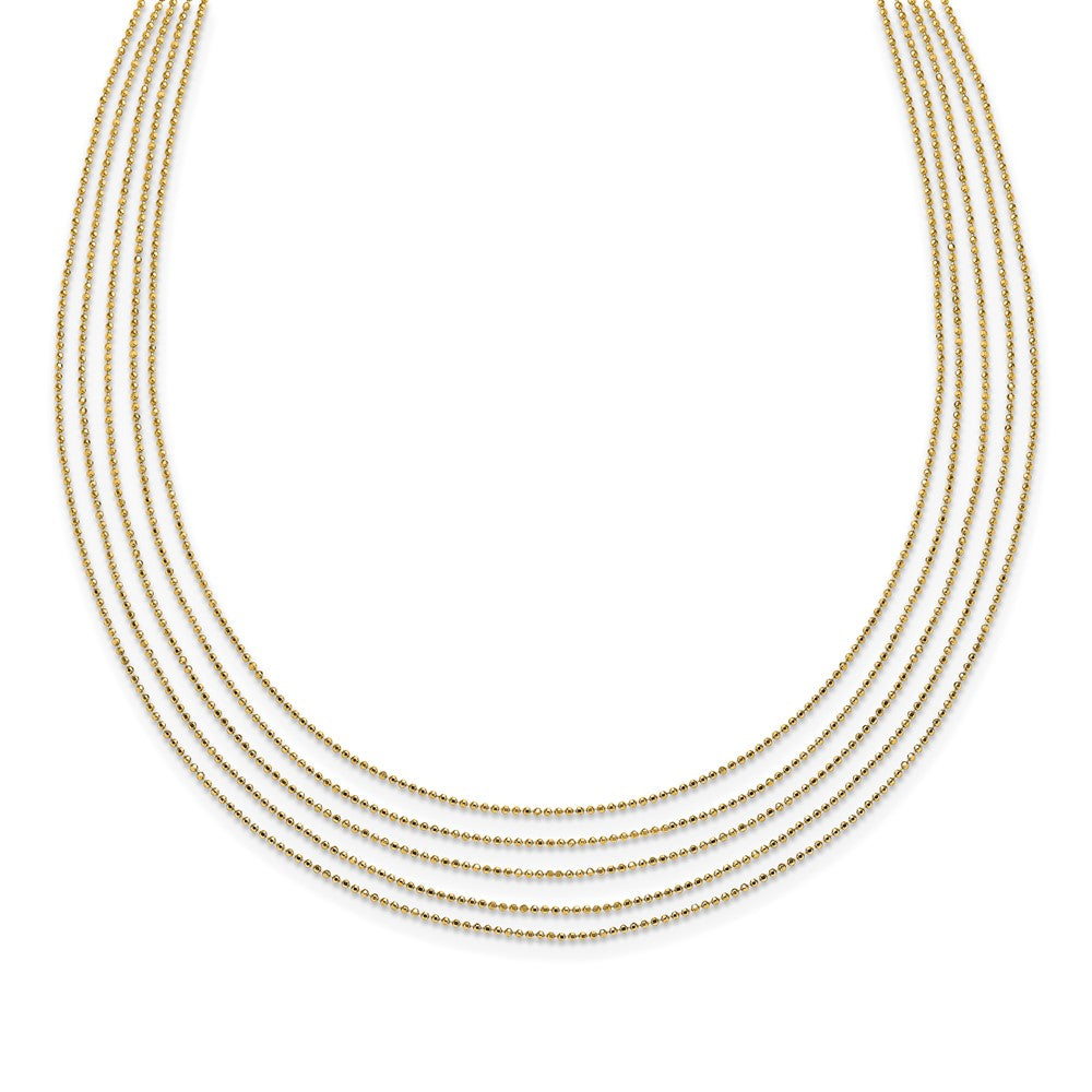 Leslie's 14K Polished Multi-layered NecklaceLF1484-17