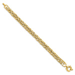 Load image into Gallery viewer, Leslie&#39;s 14K Polished Textured Fancy Link BraceletLF1486-7.5
