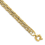 Load image into Gallery viewer, Leslie&#39;s 14K Polished Textured Fancy Link BraceletLF1486-7.5
