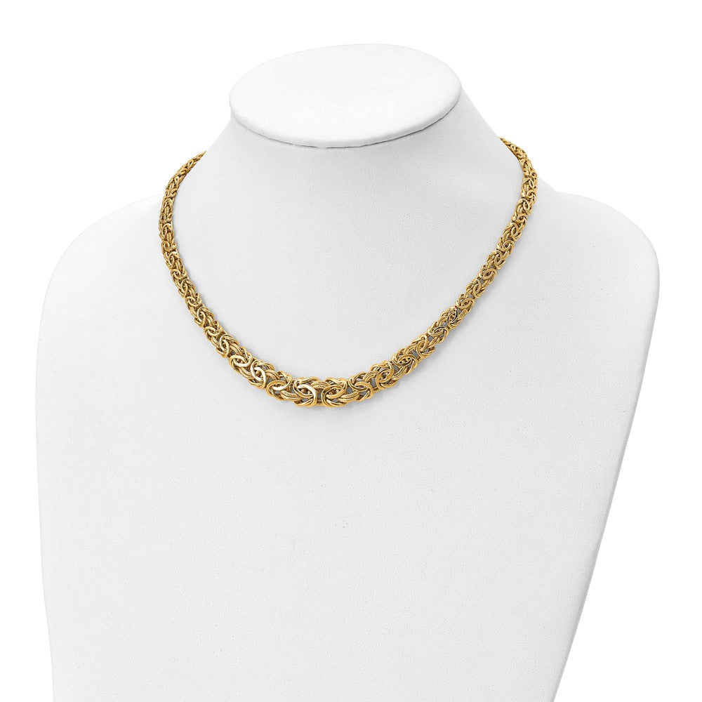 Leslies's 14K Polished Fancy Link NecklaceLF1490-18