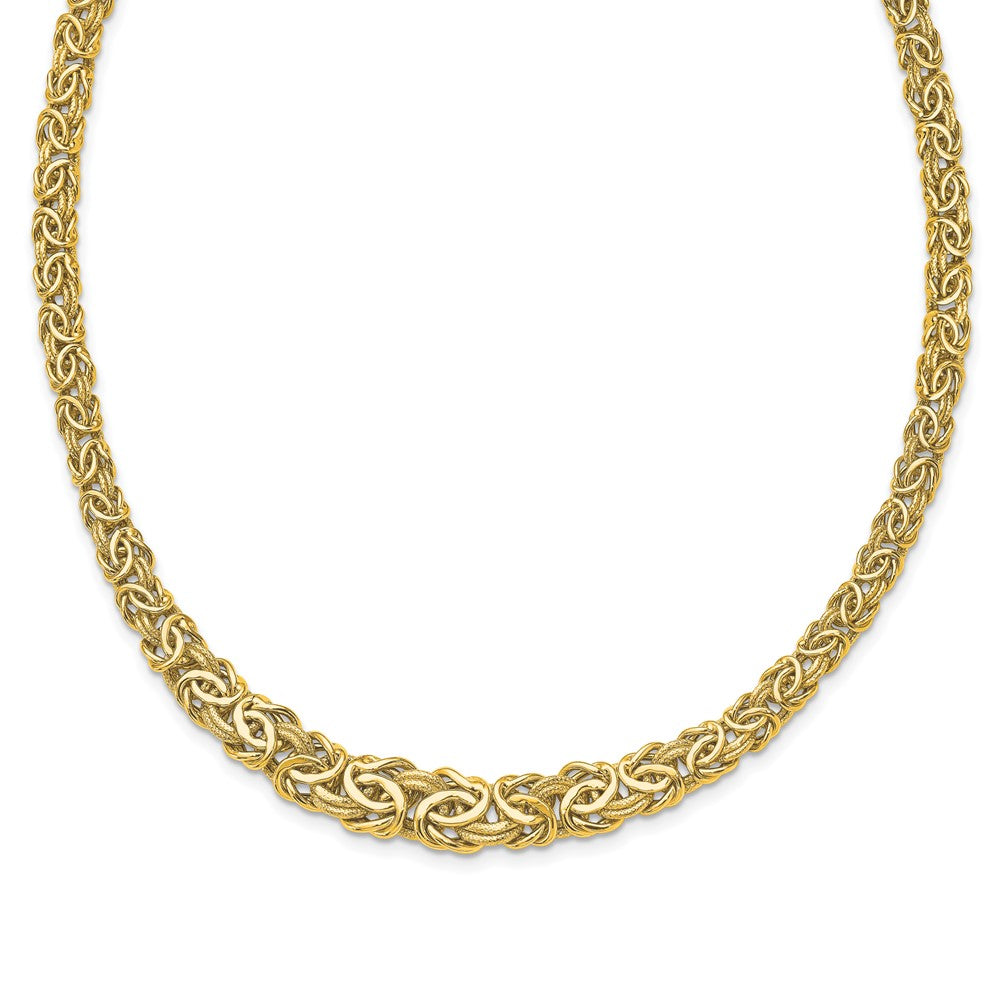 Leslies's 14K Polished Fancy Link NecklaceLF1490-18