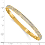 Load image into Gallery viewer, Leslies&#39;s 14K Rhodium-plated Polished D/C BangleLF1491
