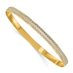 Load image into Gallery viewer, Leslies&#39;s 14K Rhodium-plated Polished D/C BangleLF1491
